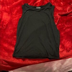 Olivia Rae Black Ribbed Tank Top